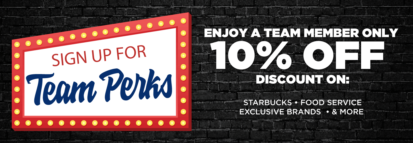 Team Perks. Enjoy a team member only 10% Off Discount on starbucks, food service, exclusive brands and more